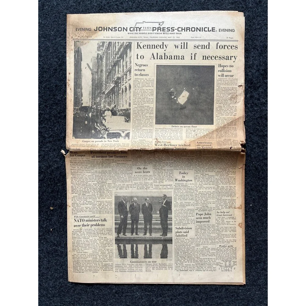 1963 JFK Send Troops to Alabama Birmingham Riots and Bus Marches, US History, C